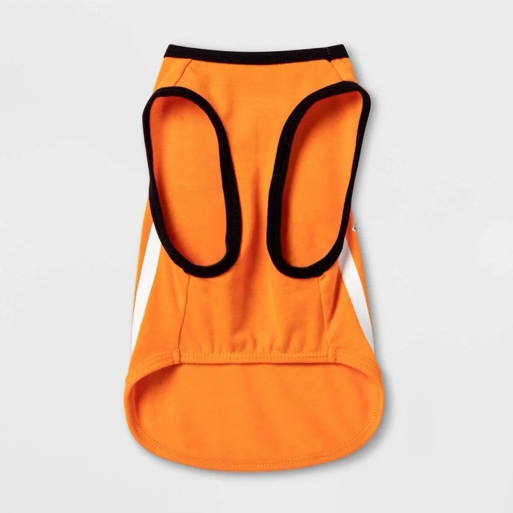 Halloween Dog and Cat Orange Basketball Jersey - Hyde and EEK! size S, M